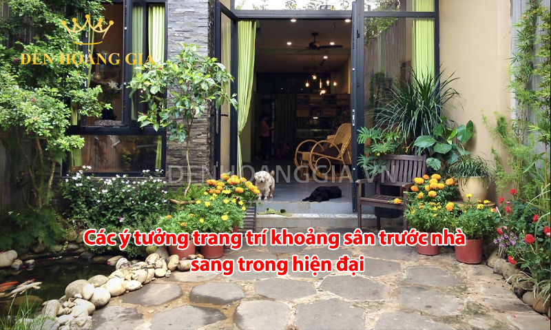 trang trí khoảng sân trước nhà