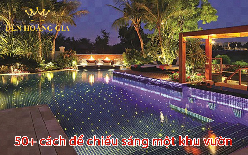 cách để chiếu sáng một khu vườn