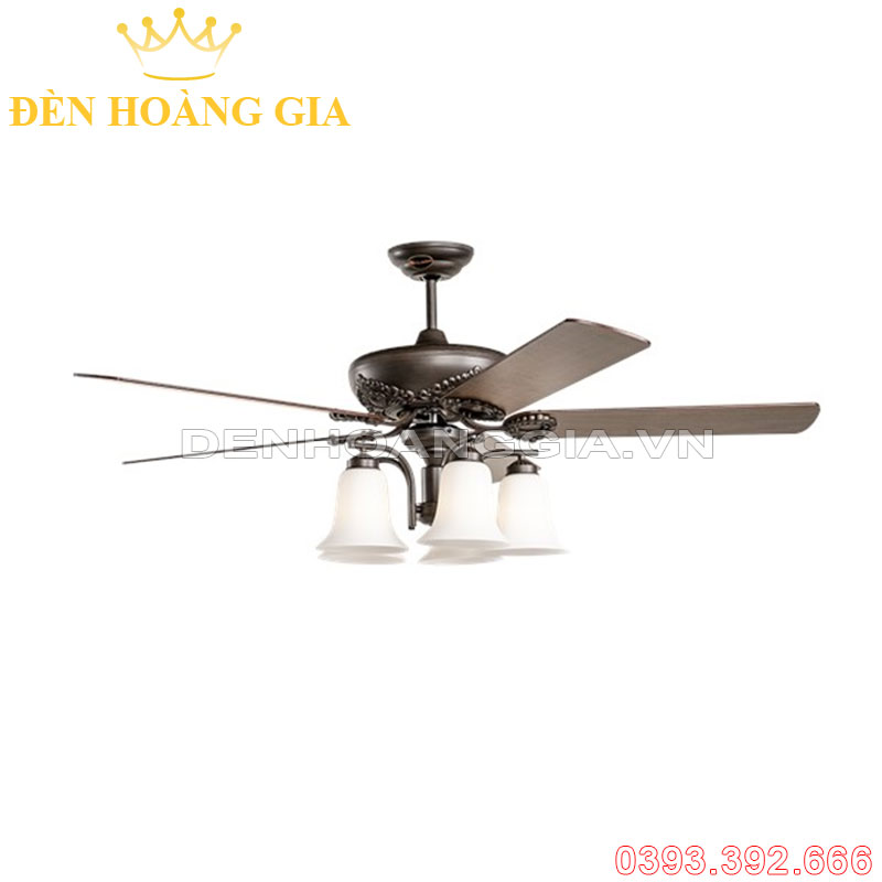 Quạt trần đèn trang trí Kaiyo AKI-522-ORB