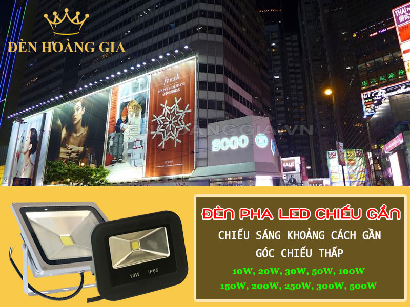 Đèn pha led chiếu gần