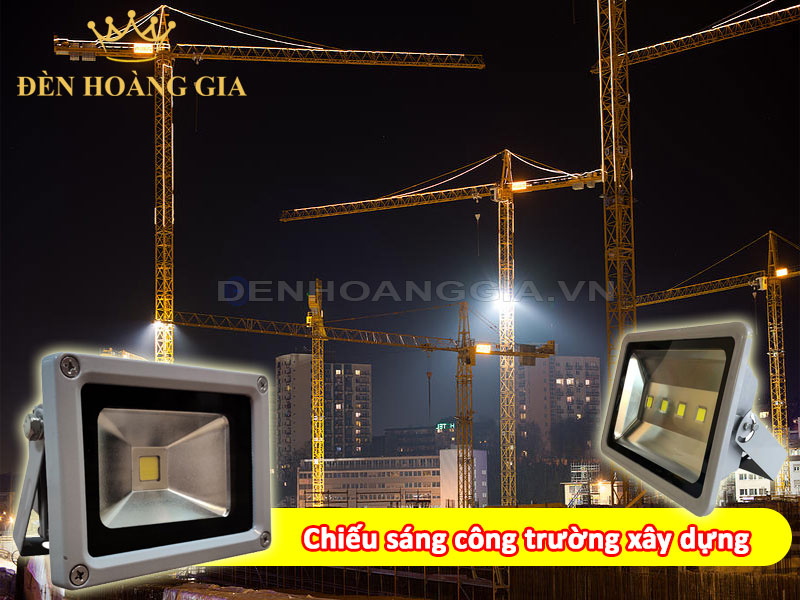 Đèn pha led chiếu sáng công trình xây dựng