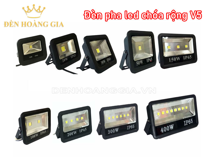 Đèn pha led chóa rộng V5