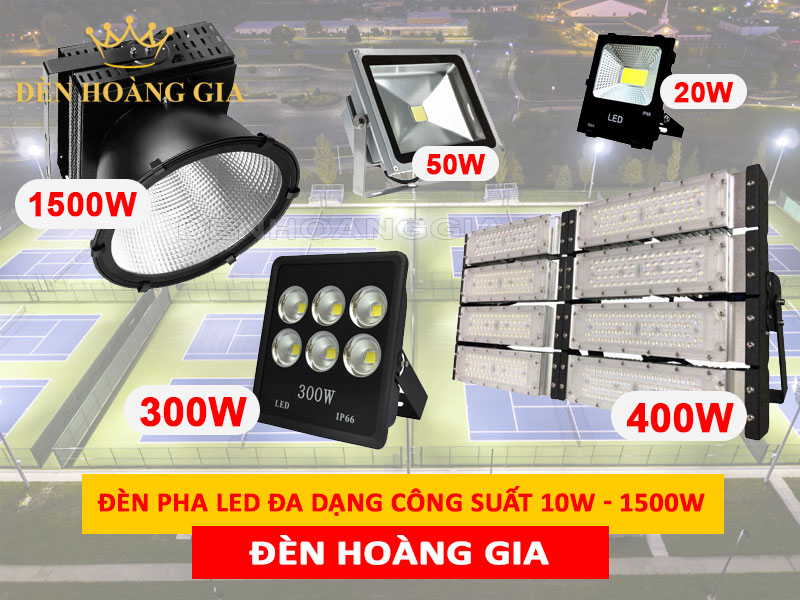 Đèn pha led đa dạng công suất