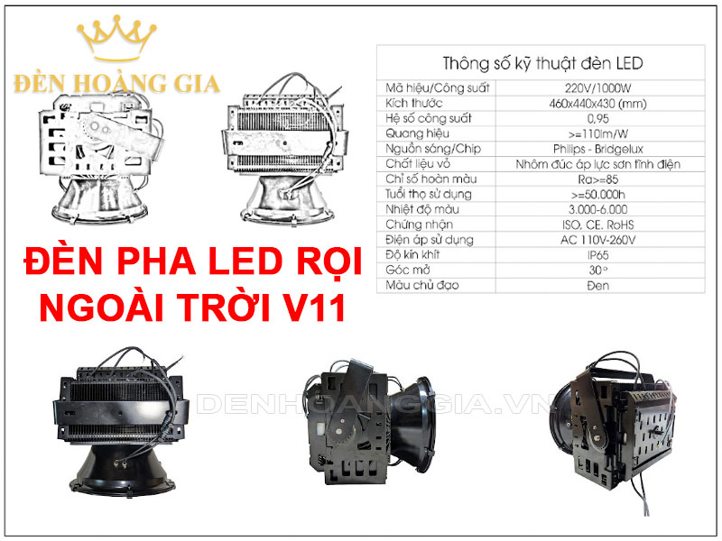 Đèn pha led rọi xa V11