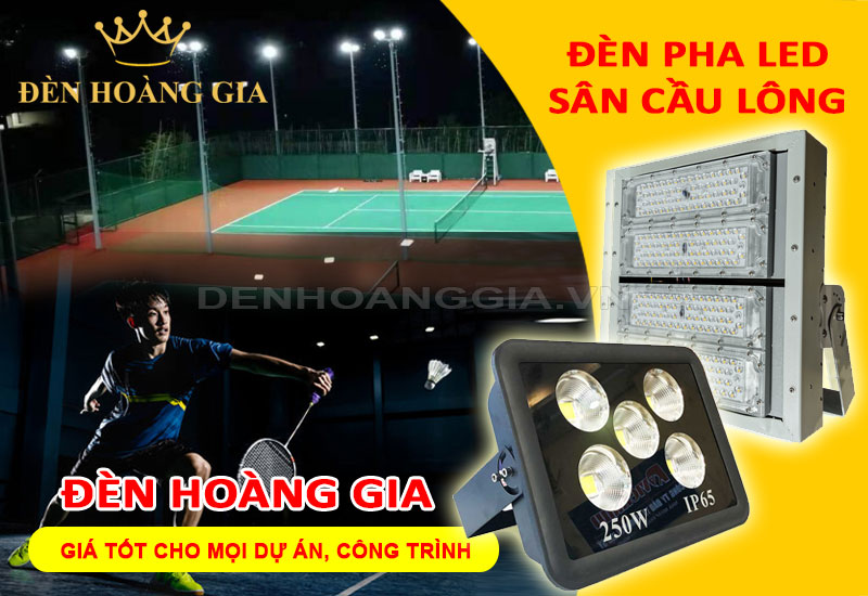 Đèn pha led sân cầu lông