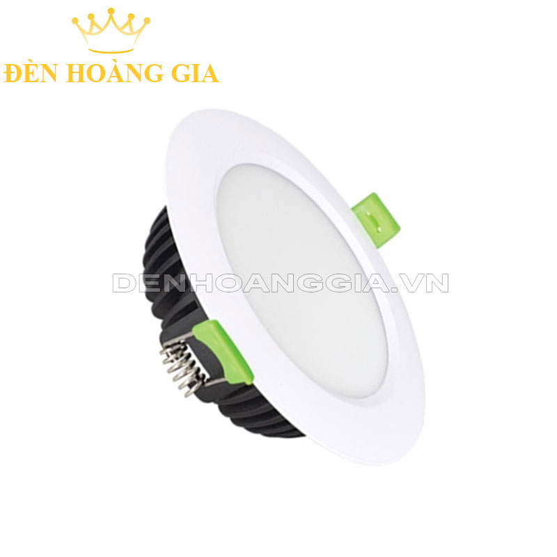 Đèn led âm trần downlight Diamond Kingled mặt trắng 10w 15w