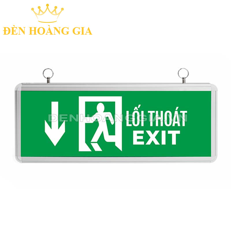 Đèn led exit thoát hiểm – chỉ dẫn Kingled chỉ hướng xuống 3w