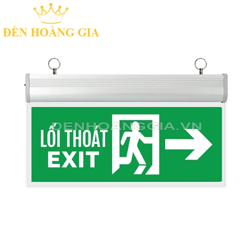 Đèn led exit thoát hiểm – chỉ dẫn mica Kingled chỉ hướng phải 3w
