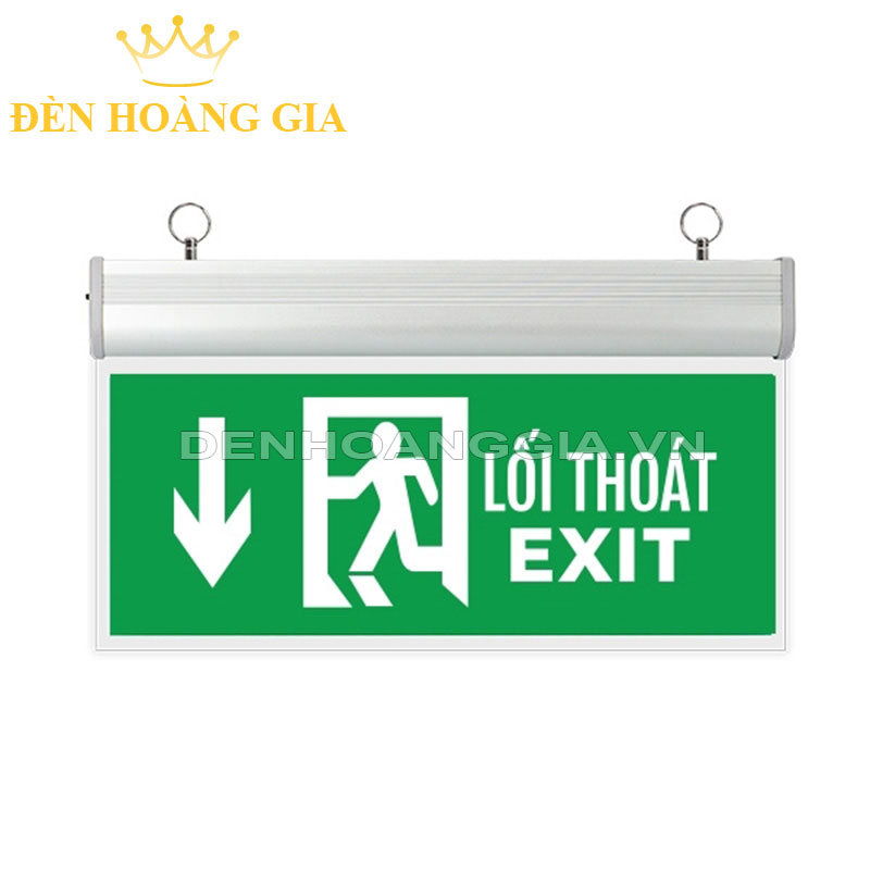 Đèn led exit thoát hiểm – chỉ dẫn mica Kingled chỉ hướng xuống 3w