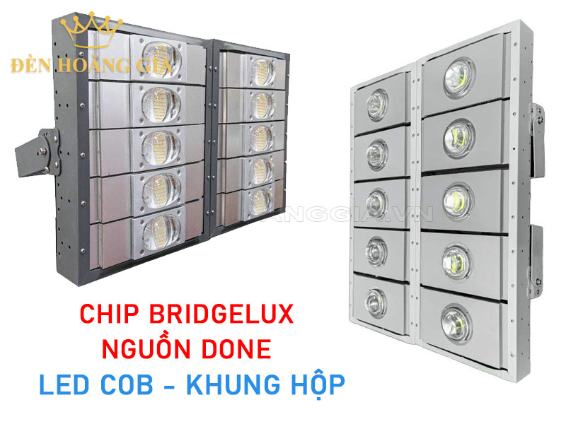 Đèn pha module led COB Bridgelux nguồn Done khung hộp chắc chắn