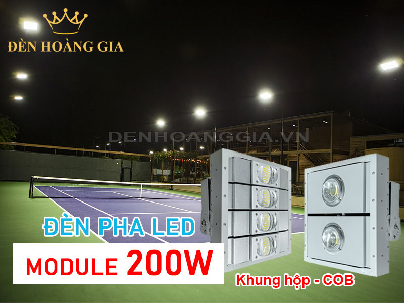 Đèn pha led module khung hộp chip COB