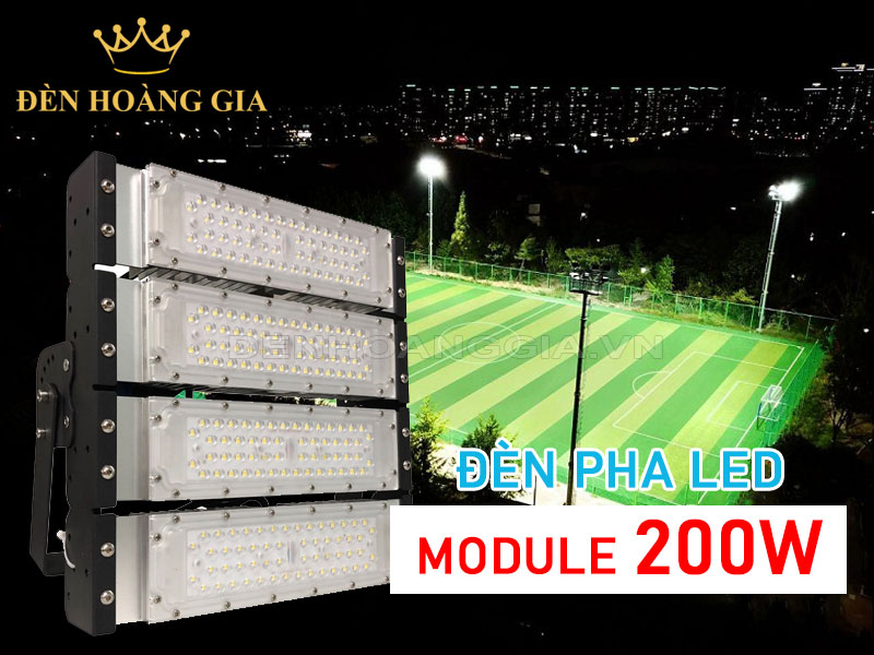 Đèn pha 200w chiếu sáng sân thể thao