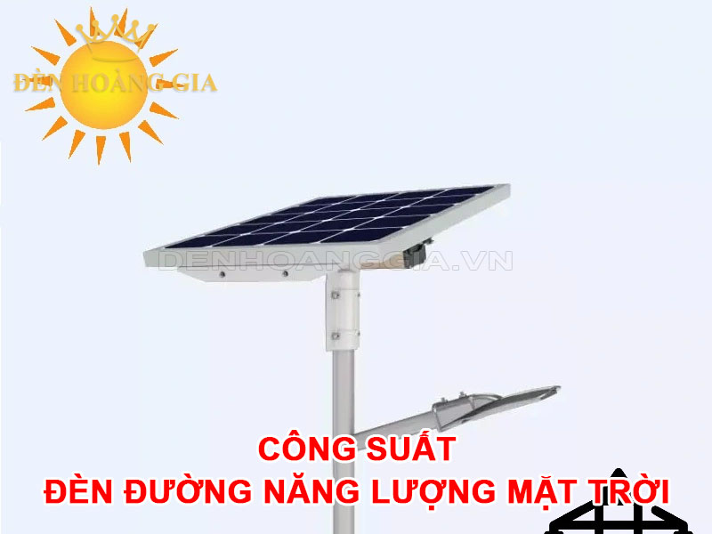 công suất đèn đường năng lượng mặt trời