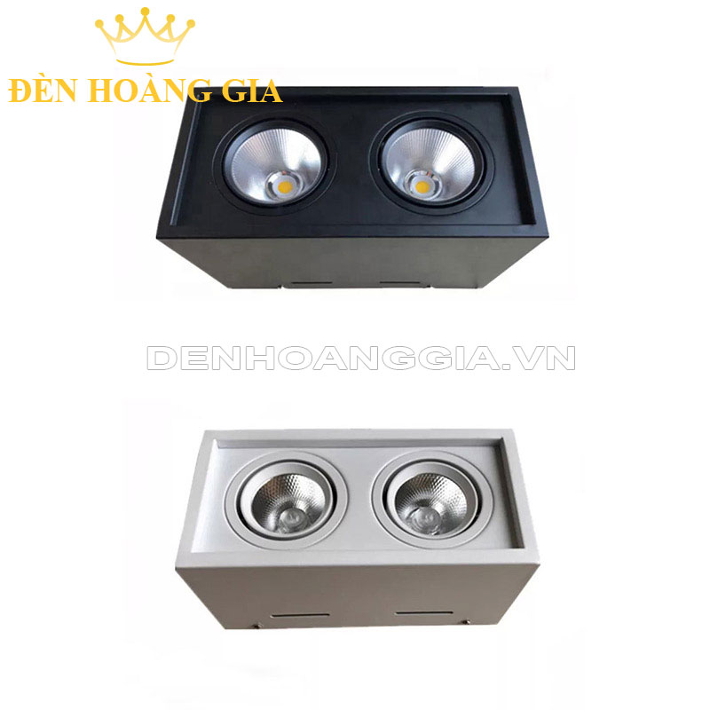 Đèn led spotlight gắn nổi đôi 14w 24w