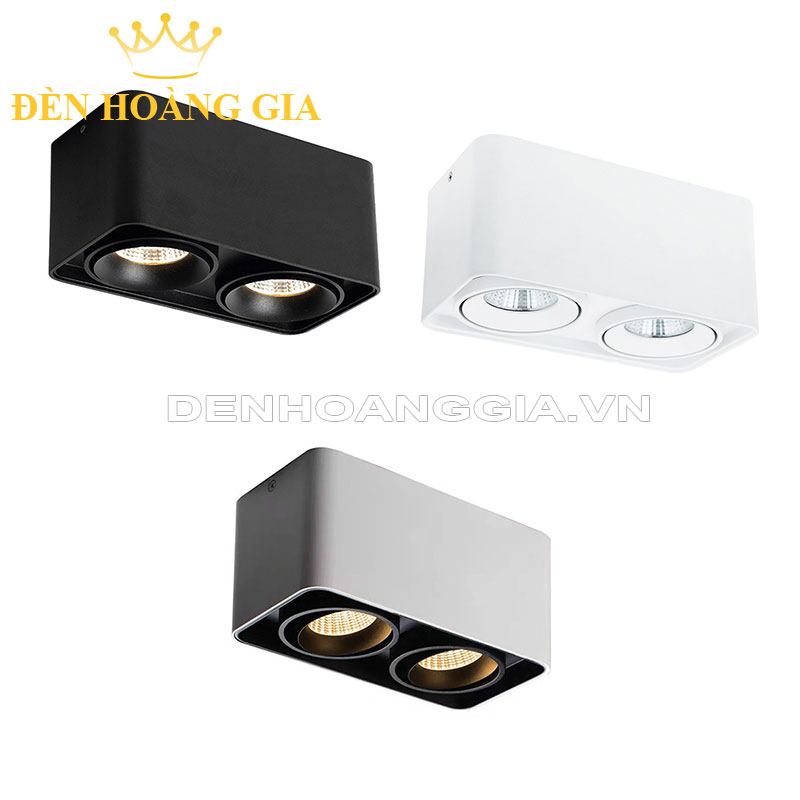 Đèn led spotlight gắn nổi Plus đôi 14w 24w