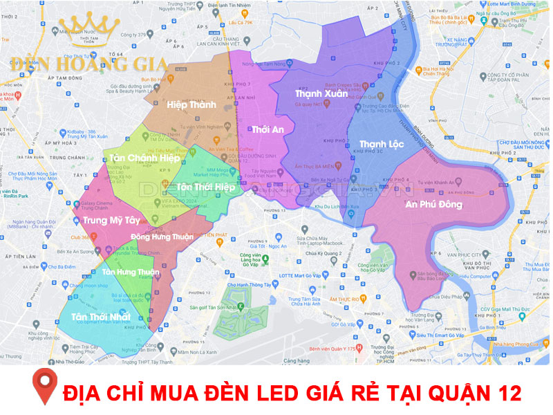 Địa chỉ mua đèn led giá rẻ tại quận 12