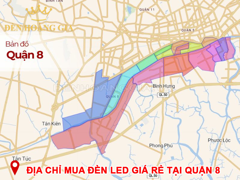 Địa chỉ mua đèn led giá rẻ tại quận 8, HCM