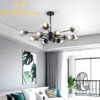 Đèn chùm hiện đại phân tử Rolux-DCHD9590-12 Black