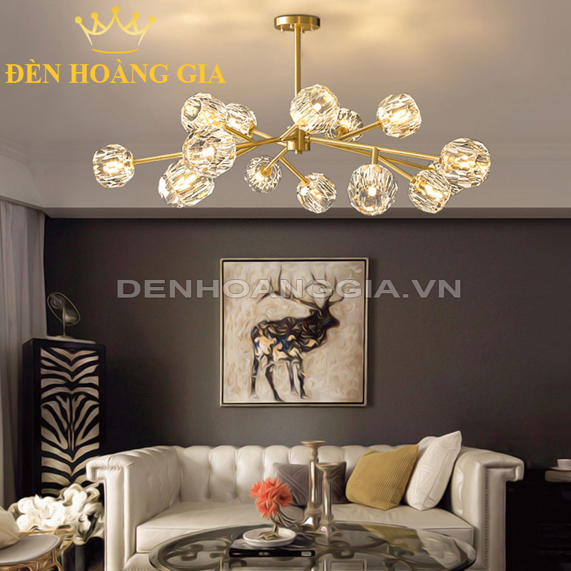 Đèn chùm hiện Hera Pha lê Rolux-DCHDPL9557-15