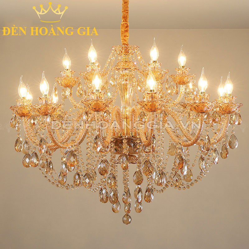 Đèn chùm pha lê Gold Rolux-DCPL9119-18-G