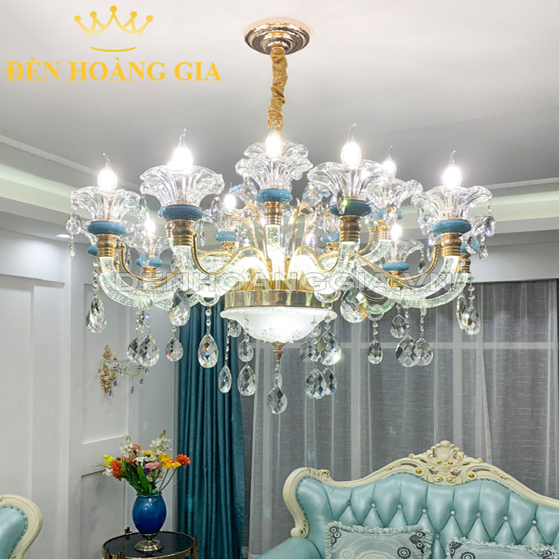 Đèn chùm tân cổ điển pha lê Rolux-DCPL8271-15