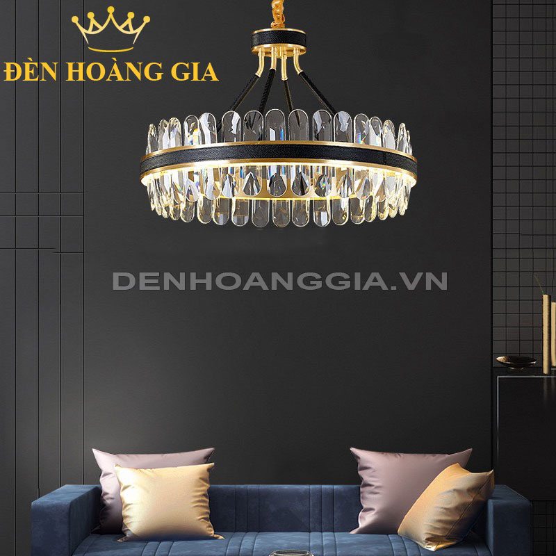 Đèn chùm thả Pha lê tròn Rolux-DCTPL3009