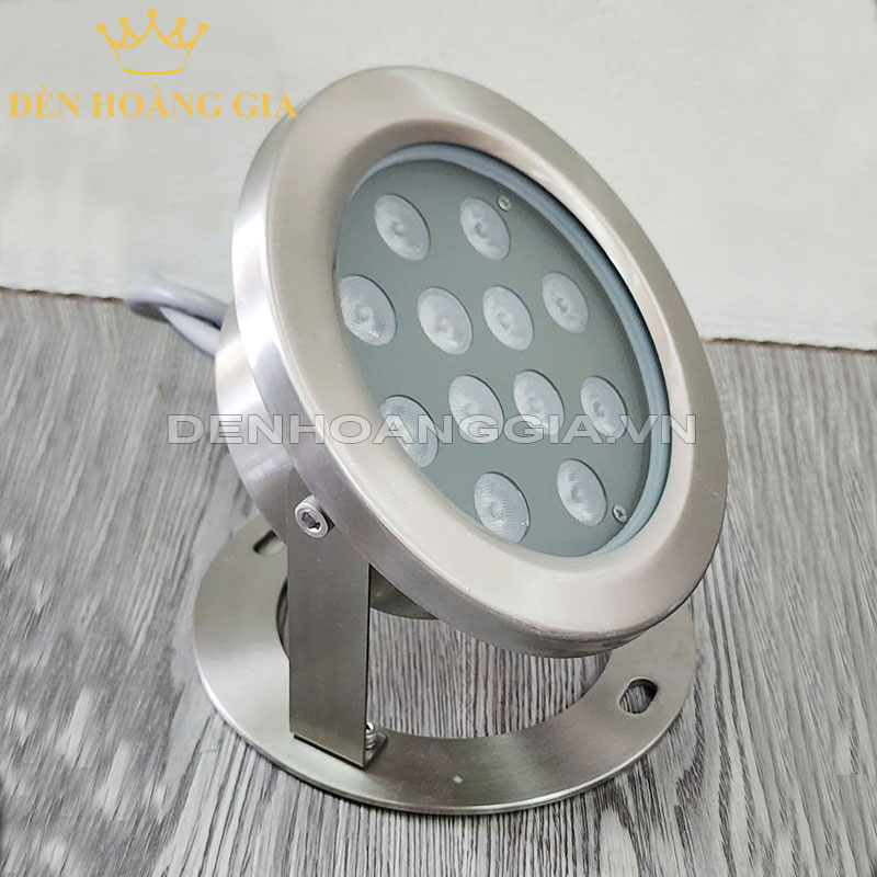 Đèn led âm nước hồ Koi chân đế Diamond 24w (12x2w)