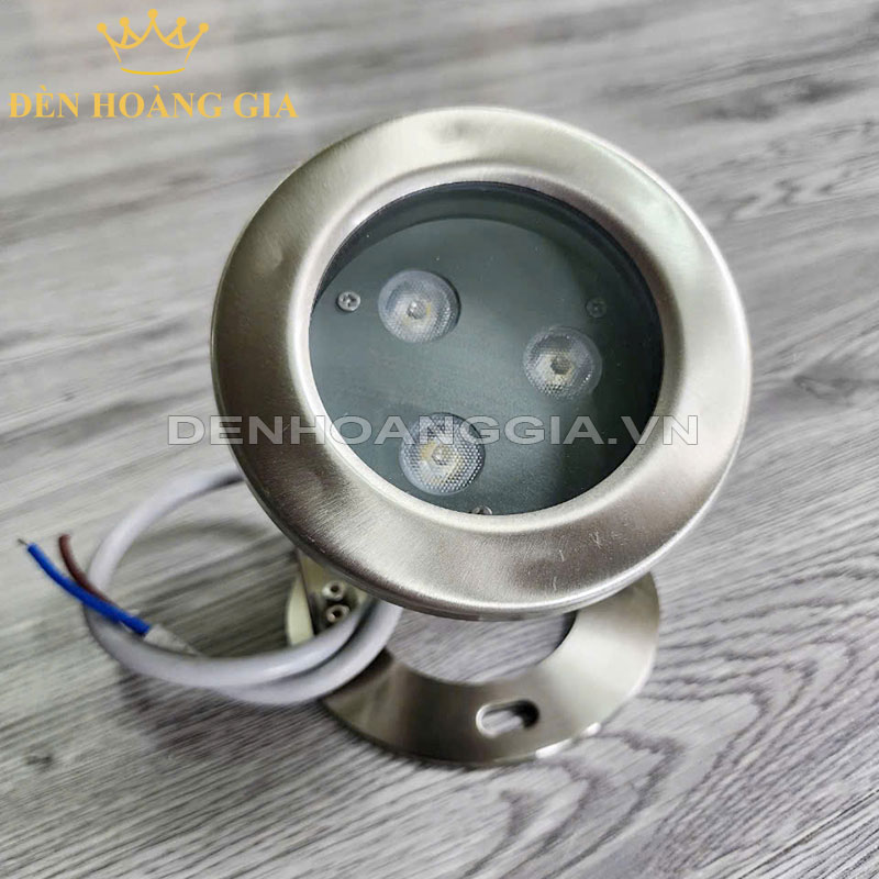 Đèn led âm nước hồ Koi chân đế Diamond 6w (3x2w)