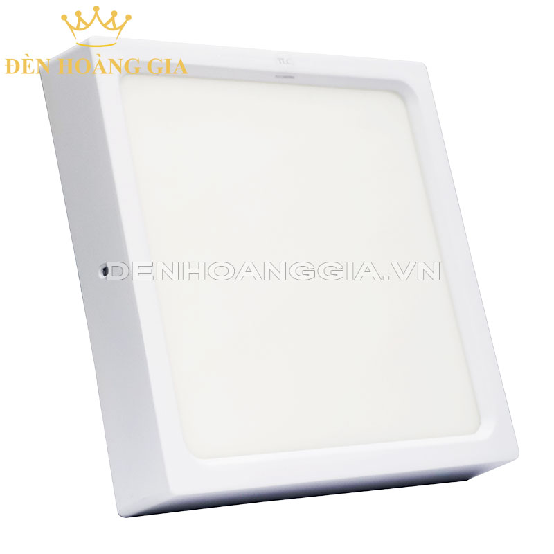 Đèn led ốp trần vuông vỏ trắng