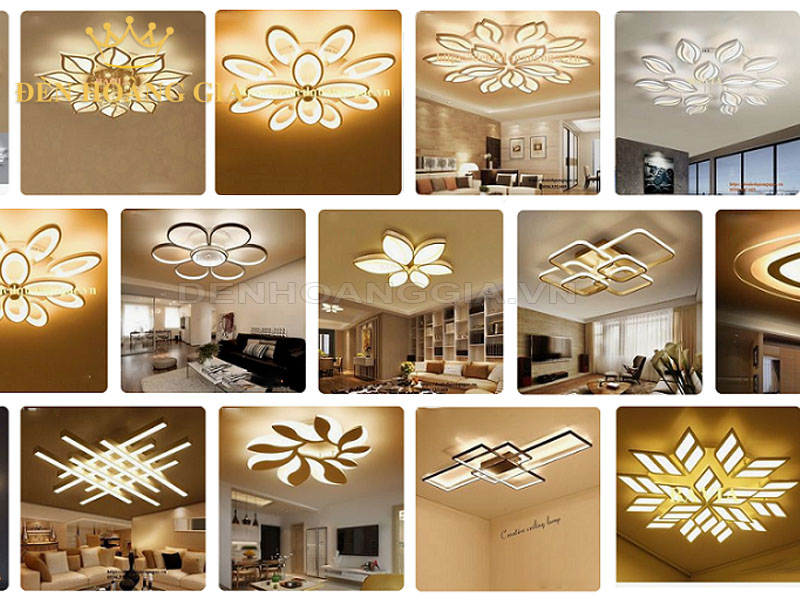 Đèn mâm led ốp trần trang trí