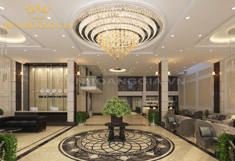 Đèn led ốp trần trang trí kiến trúc nội thất sang trọng, hiện đại