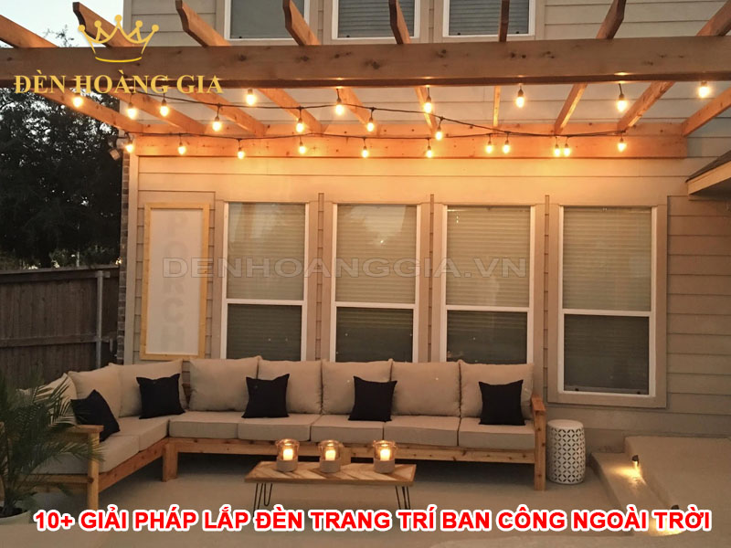 10+ Giải pháp lắp đèn trang trí ban công ngoài trời siêu đẹp
