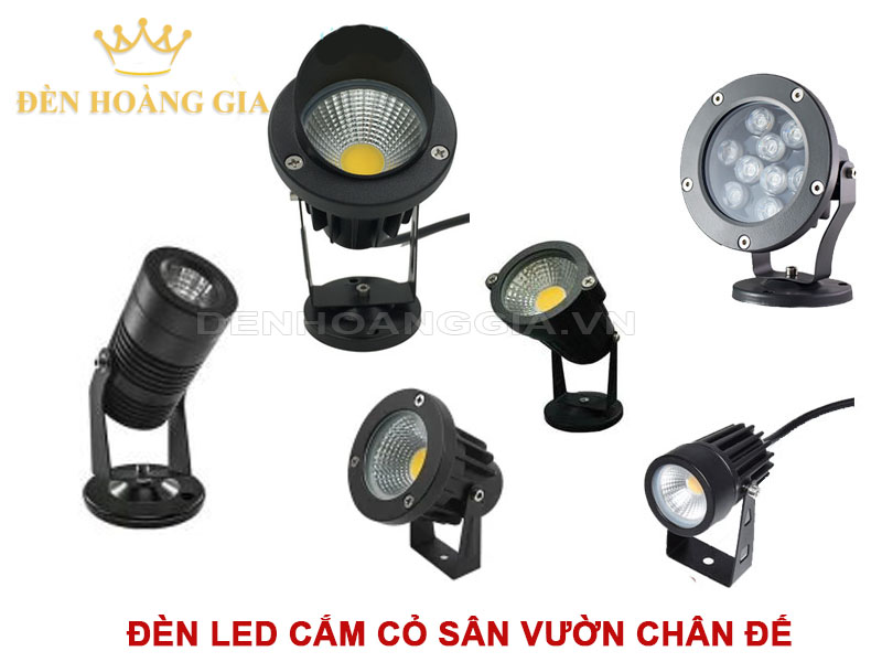Đèn LED cắm cỏ sân vườn chân đế