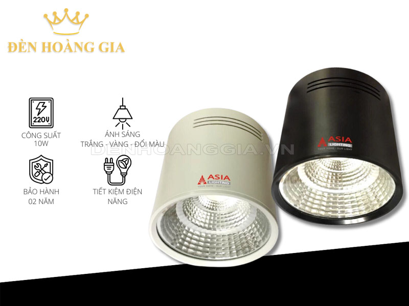 Đèn ống bơ Asia tròn