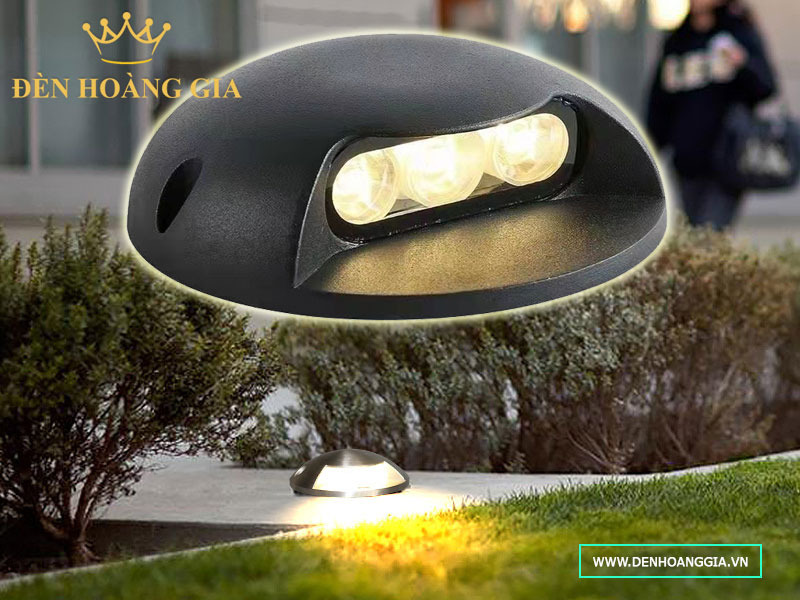Đèn led hắt ngang dẫn lối đi sân vườn