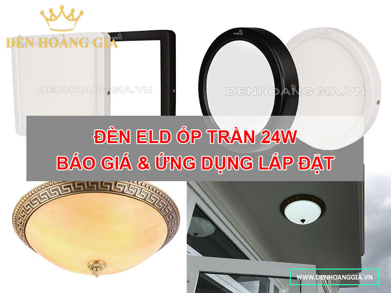 Ứng dụng lắp đèn led ốp trần 24w