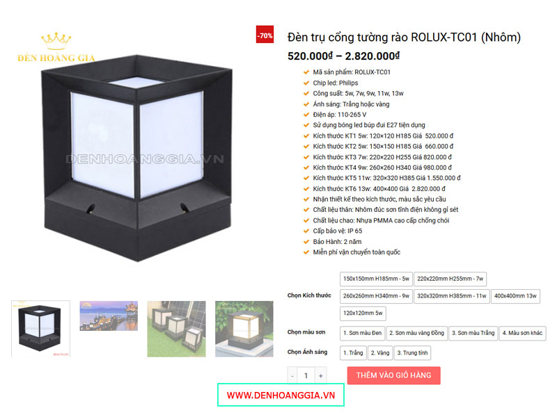 Đen ftruj cổng giá rẻ trang trí sân vườn