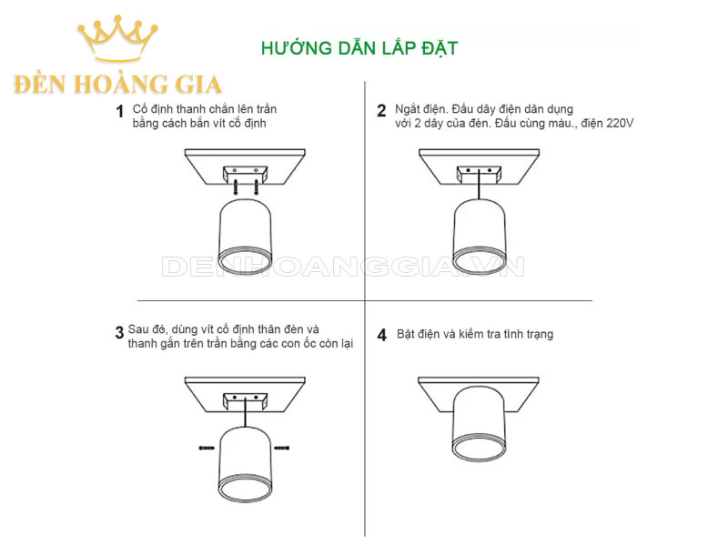 lắp đặt và sử dụng đèn ống bơ