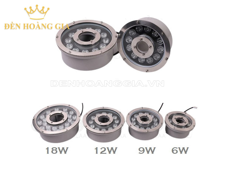 Đèn âm nước bánh xe
