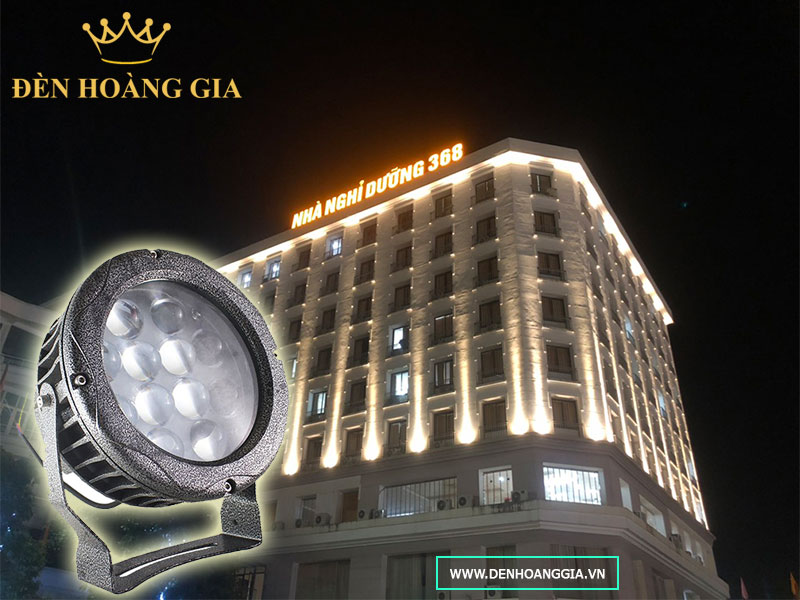 Đèn led rọi cột hình tròn