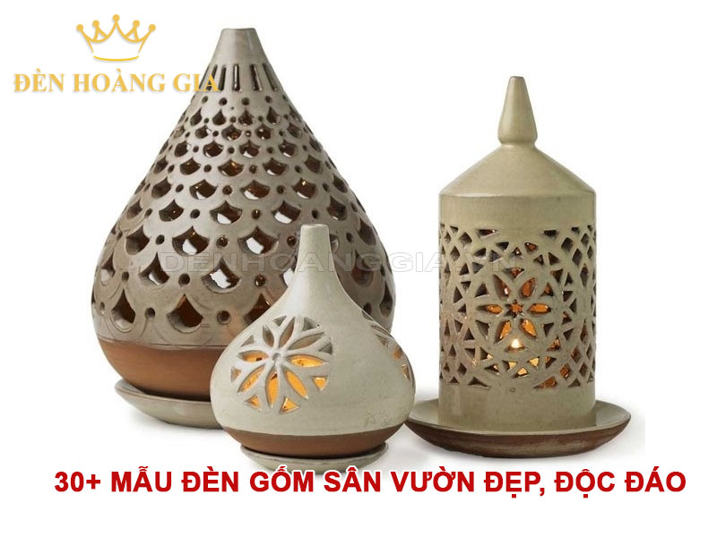 30+ Mẫu đèn gốm sân vườn đẹp, độc đáo