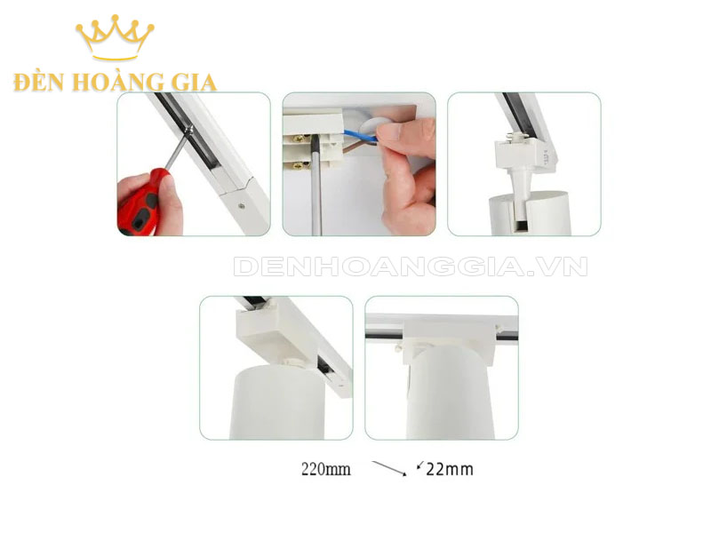 Hướng Dẫn Lắp Thanh Ray Đèn Rọi Đơn Giản