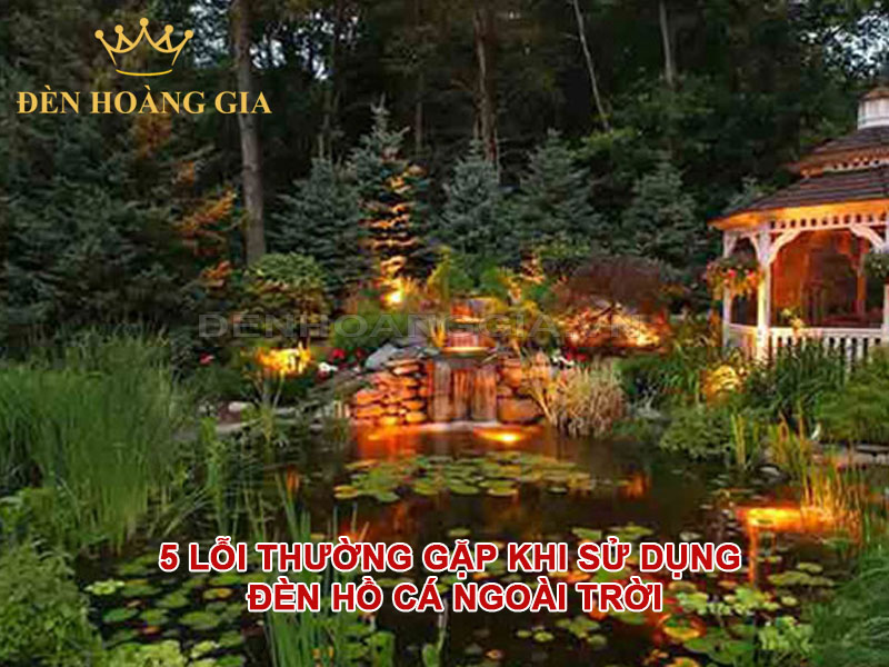 5 lỗi thường gặp khi sử dụng đèn hồ cá ngoài trời