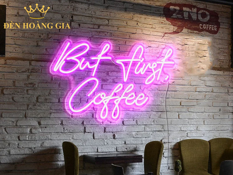 Đèn led dây trang trí quán cafe