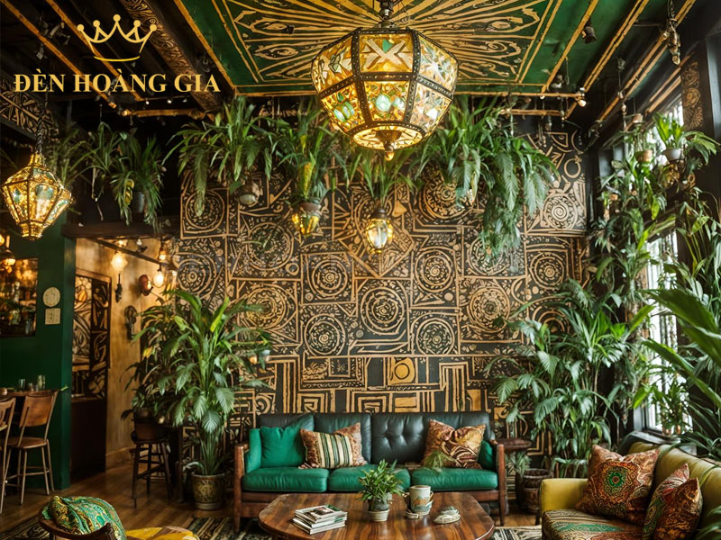 đèn thả trần phong cách Bohemian