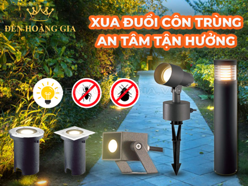 Cách chọn đèn sân vườn không thu hút côn trùng