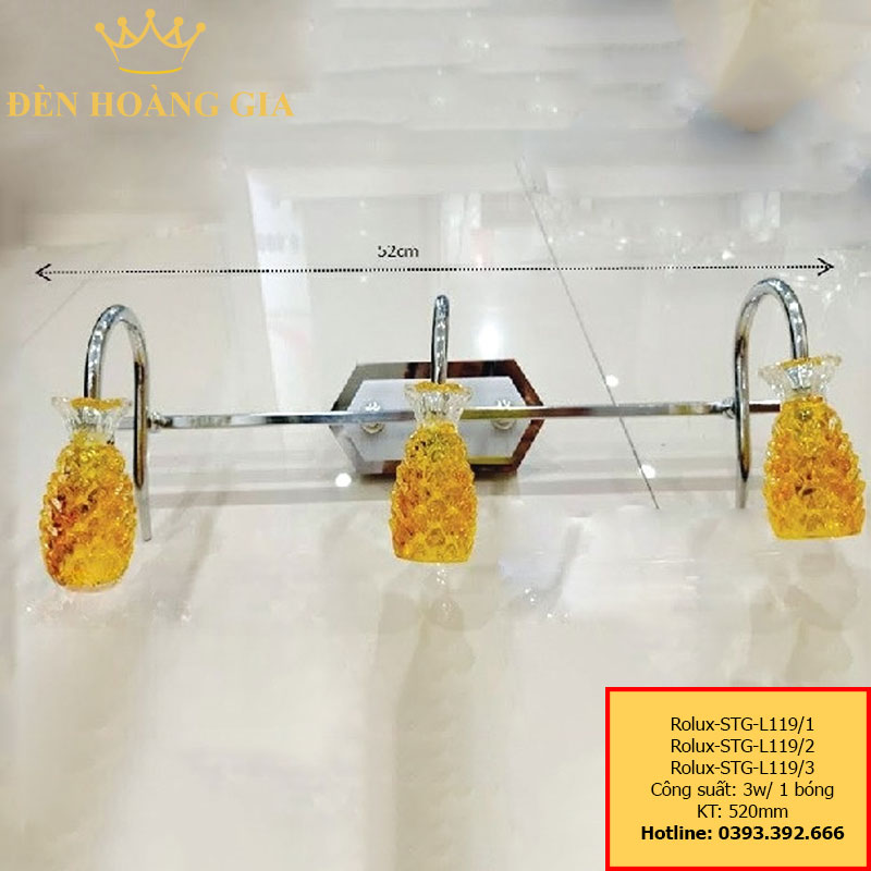 Đèn led soi tranh - soi gương Rolux-STG-L119-3