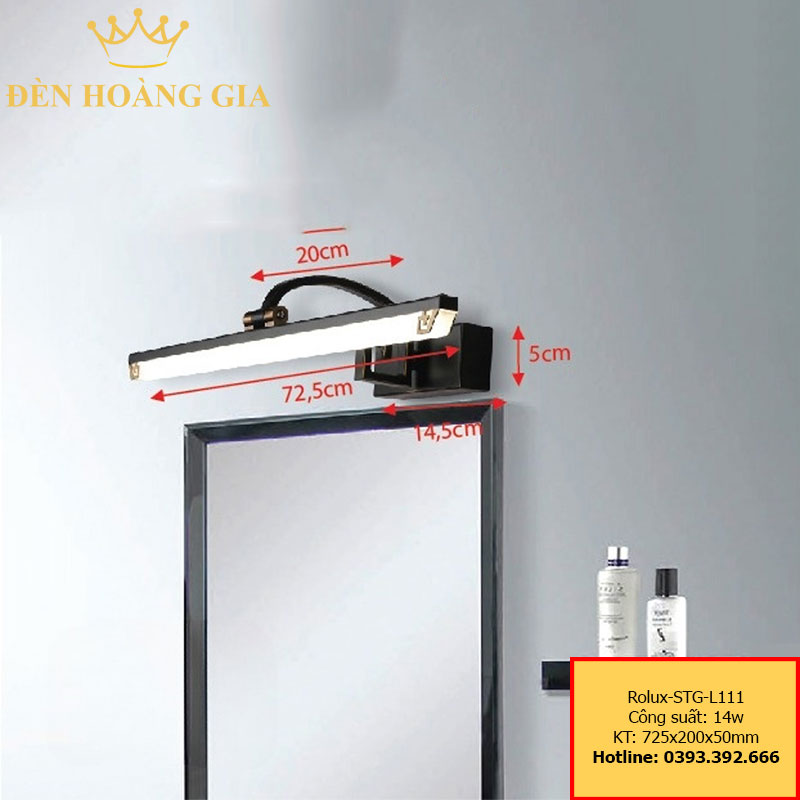 Đèn led soi tranh - soi gương Rolux-STG-L111