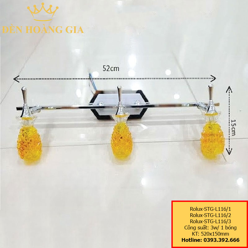 Đèn led soi tranh - soi gương Rolux-STG-L116-3
