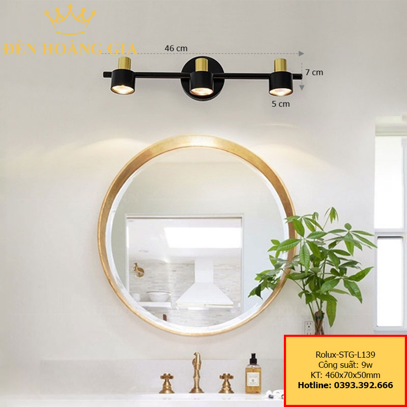 Đèn led soi tranh – soi gương Rolux-STG-L139